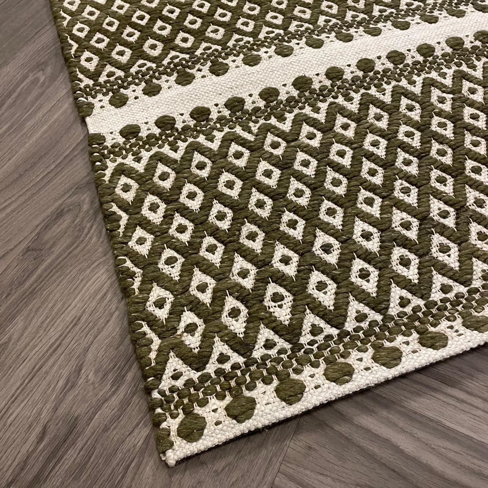 Brinker Saint Army Green Vloerkleed - 170x230cm - QF Living