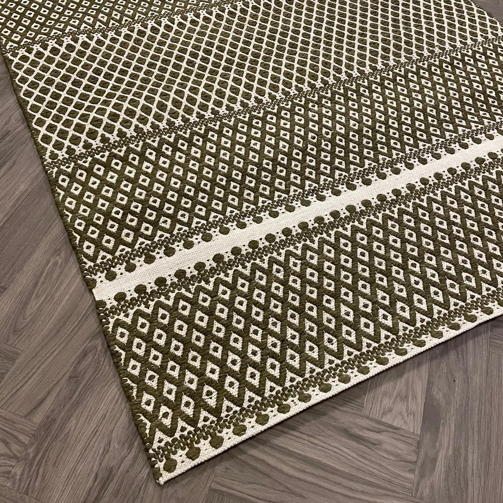 Brinker Saint Army Green Vloerkleed - 170x230cm - QF Living