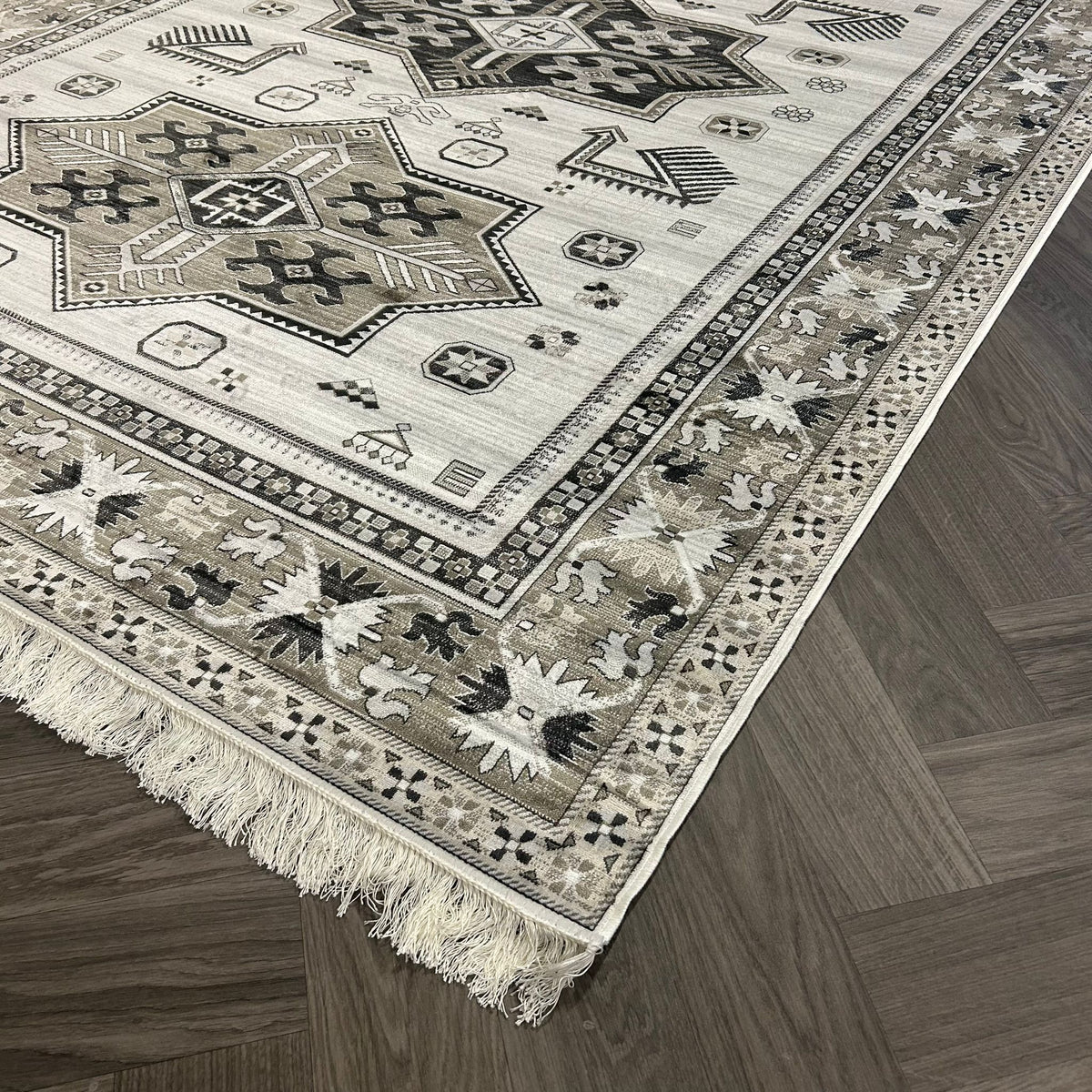 Brinker Sunglow Cream Vloerkleed - 185x275cm - QF Living
