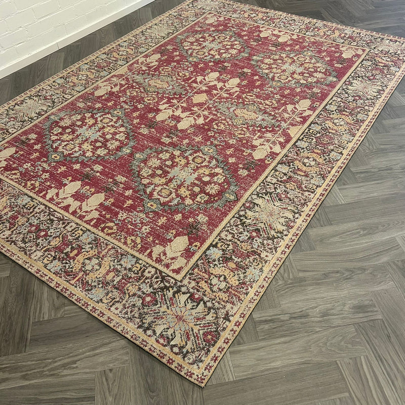 Brinker Tribal Pink Flambe - 200x290cm - QF Living