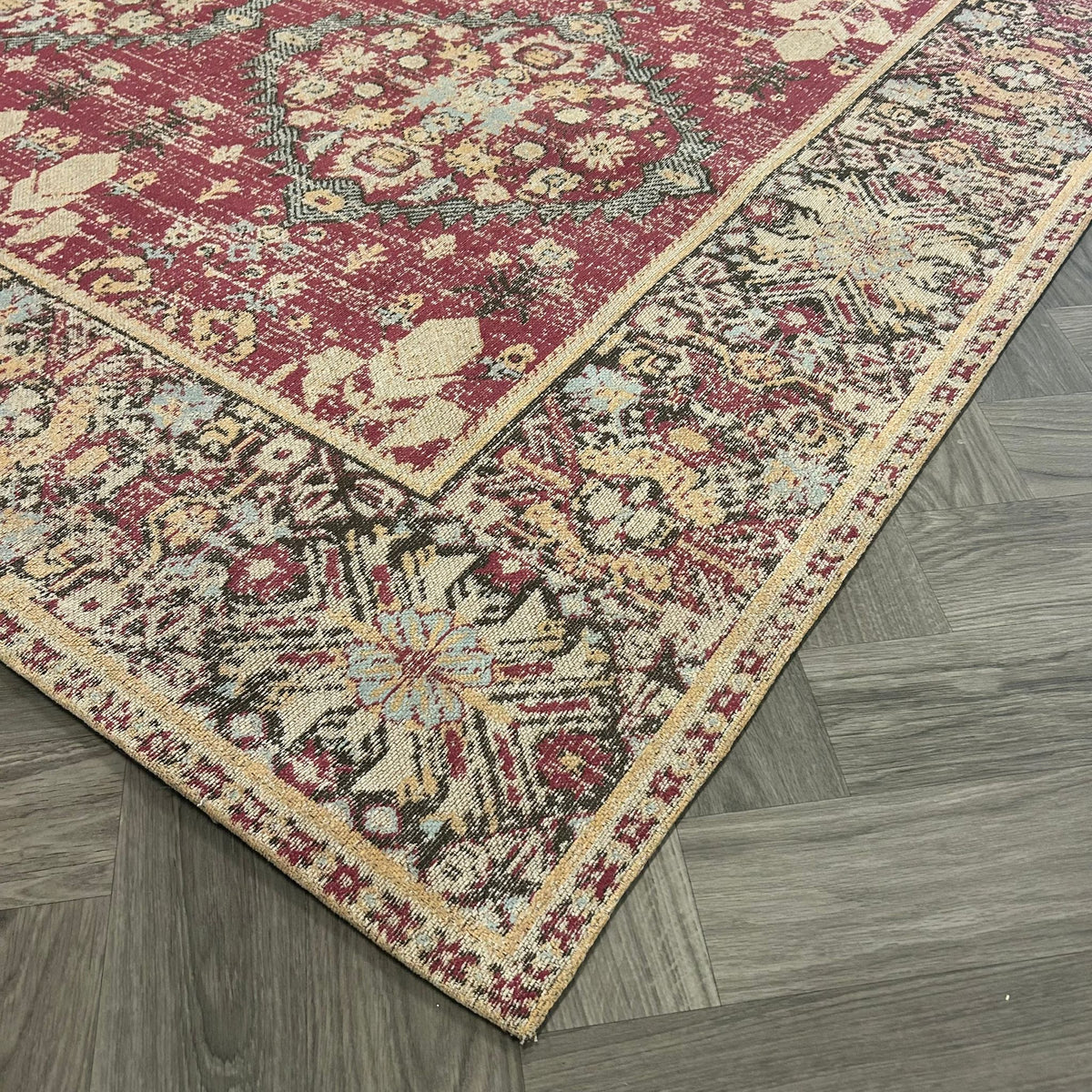 Brinker Tribal Pink Flambe - 200x290cm - QF Living