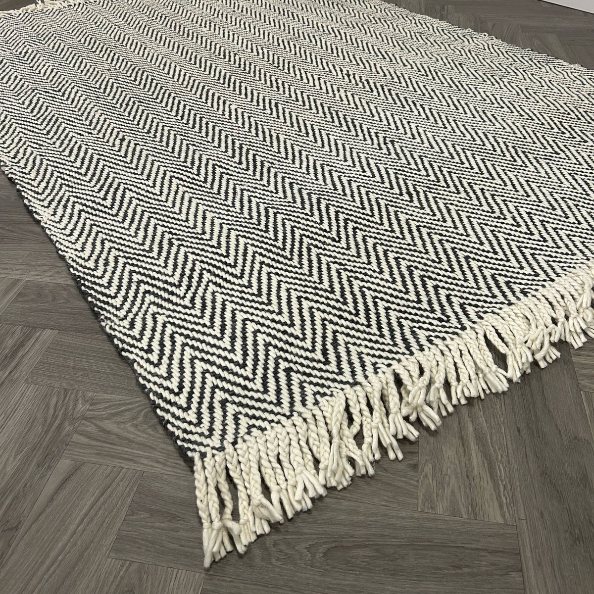 Brinker Vijon Charcoal Vloerkleed - 200x300cm - QF Living