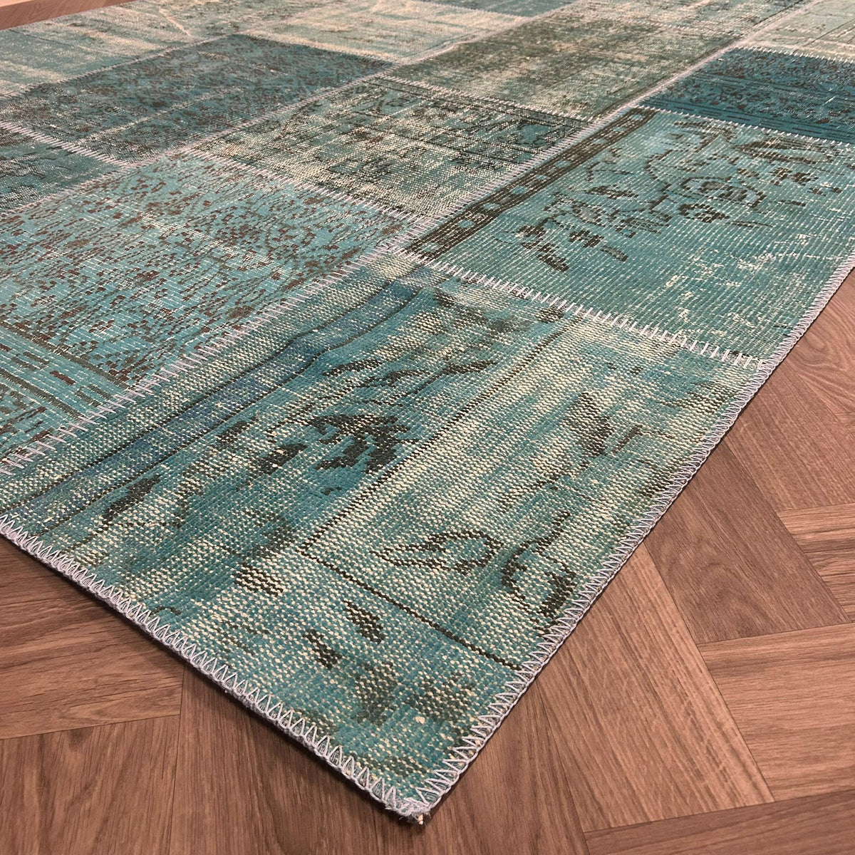 Brinker Vintage Turquoise Vloerkleed - 200x300cm - QF Living