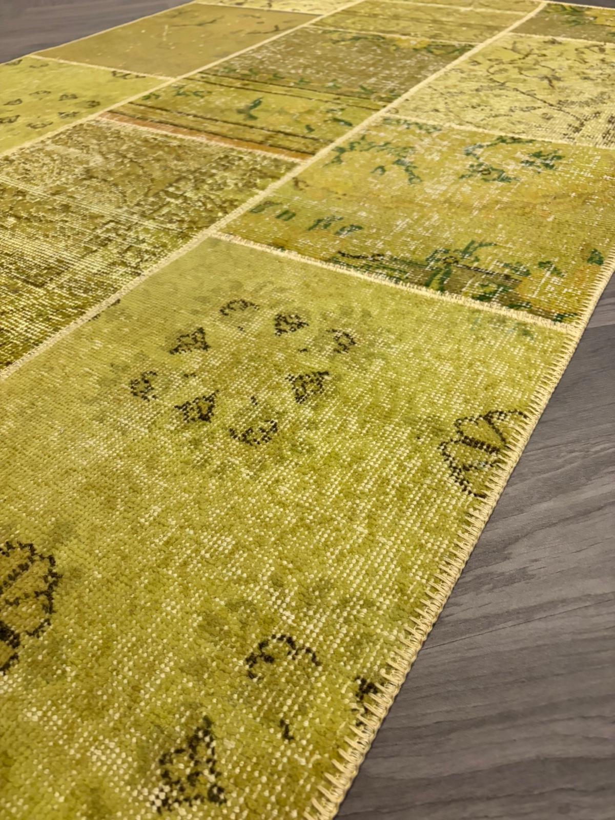 Brinker Vintage Yellow Vloerkleed - 120x180cm - QF Living