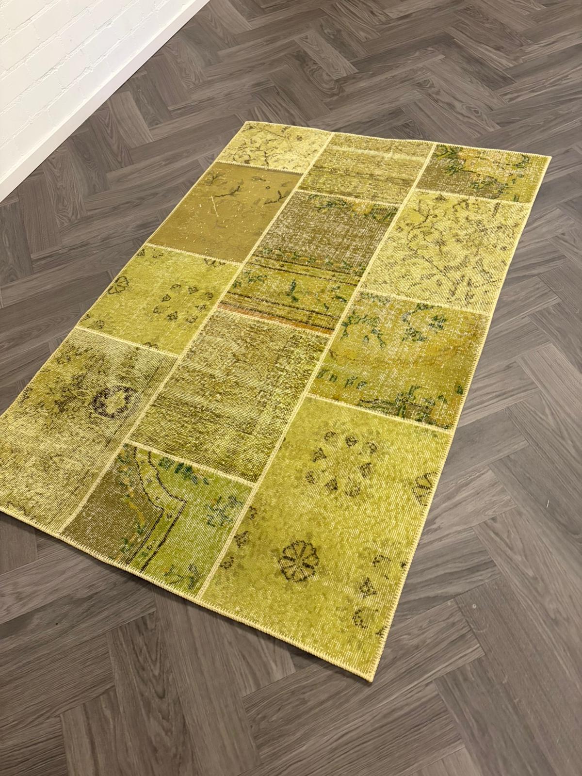 Brinker Vintage Yellow Vloerkleed - 120x180cm - QF Living