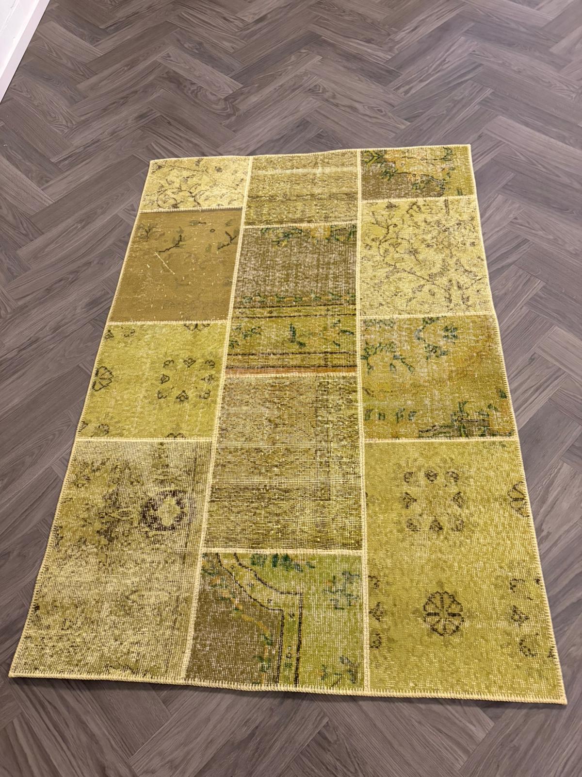 Brinker Vintage Yellow Vloerkleed - 120x180cm - QF Living