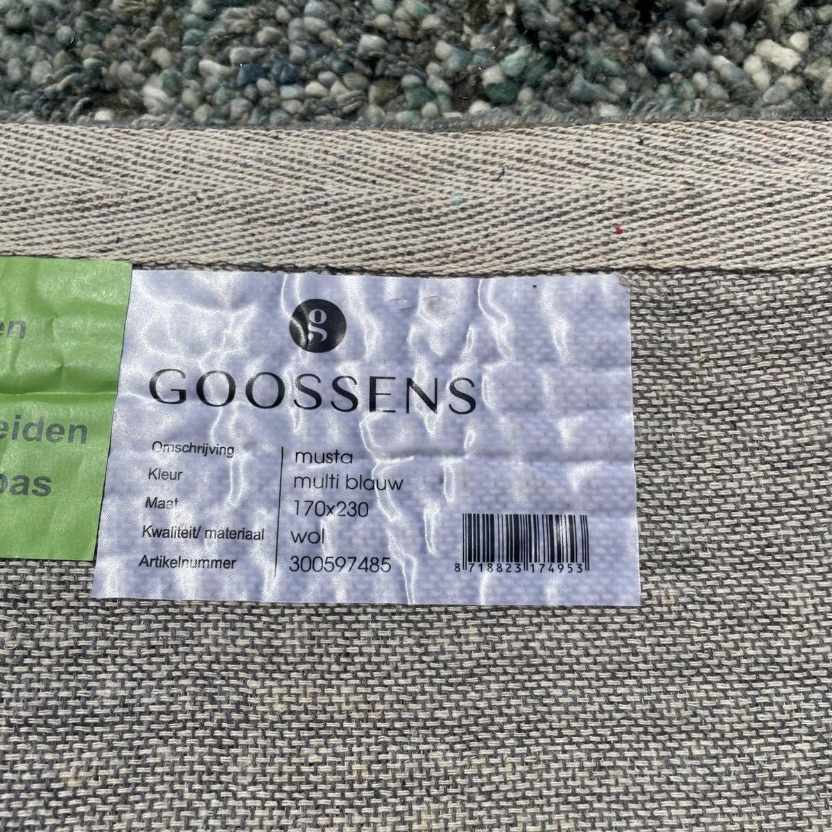 Goossens Musta Multi Blauw Vloerkleed - 170x230cm - Vloerkleden Koning