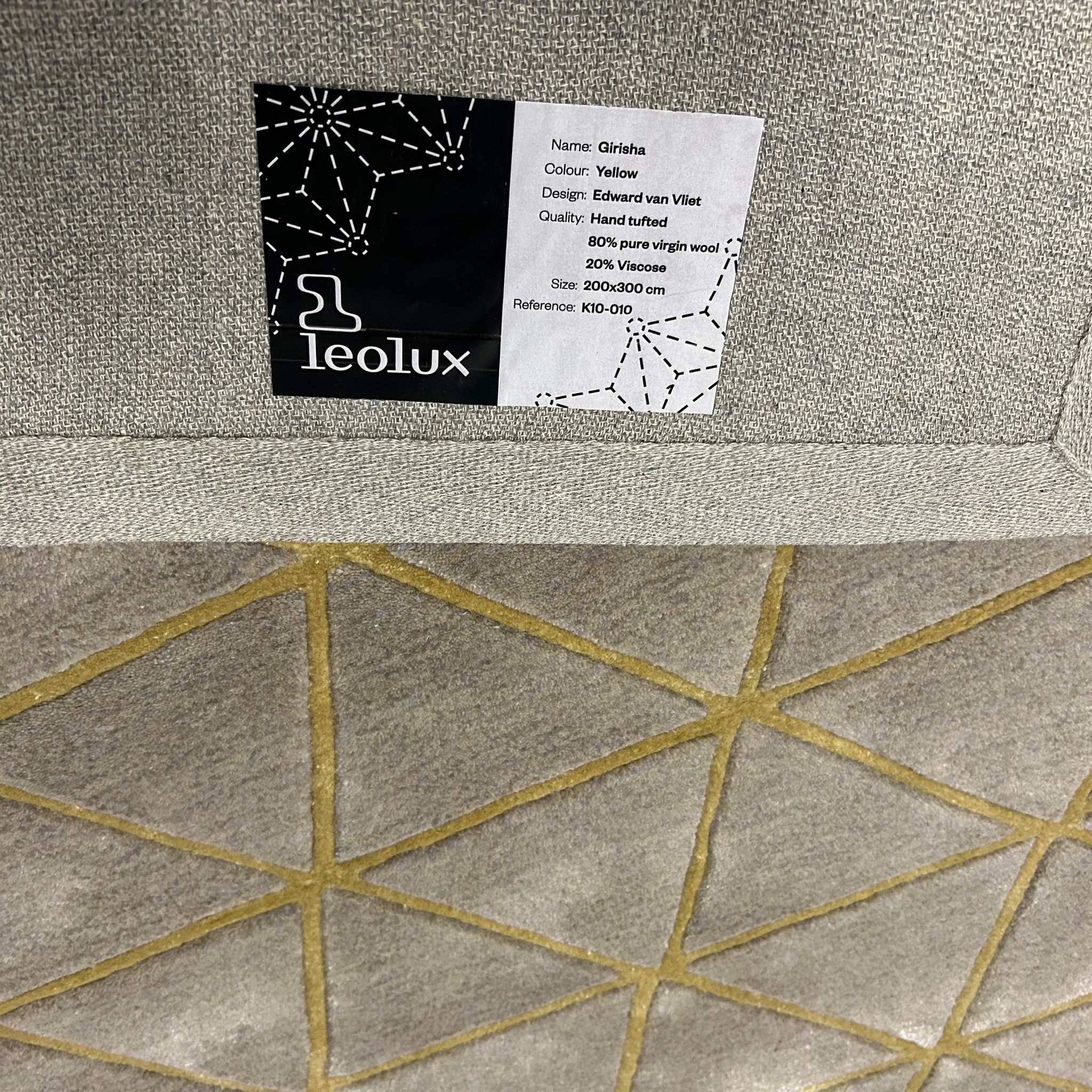 Leolux Girisha Yellow Vloerkleed - 200x300cm - aanzicht 5 - Vloerkleden Koning