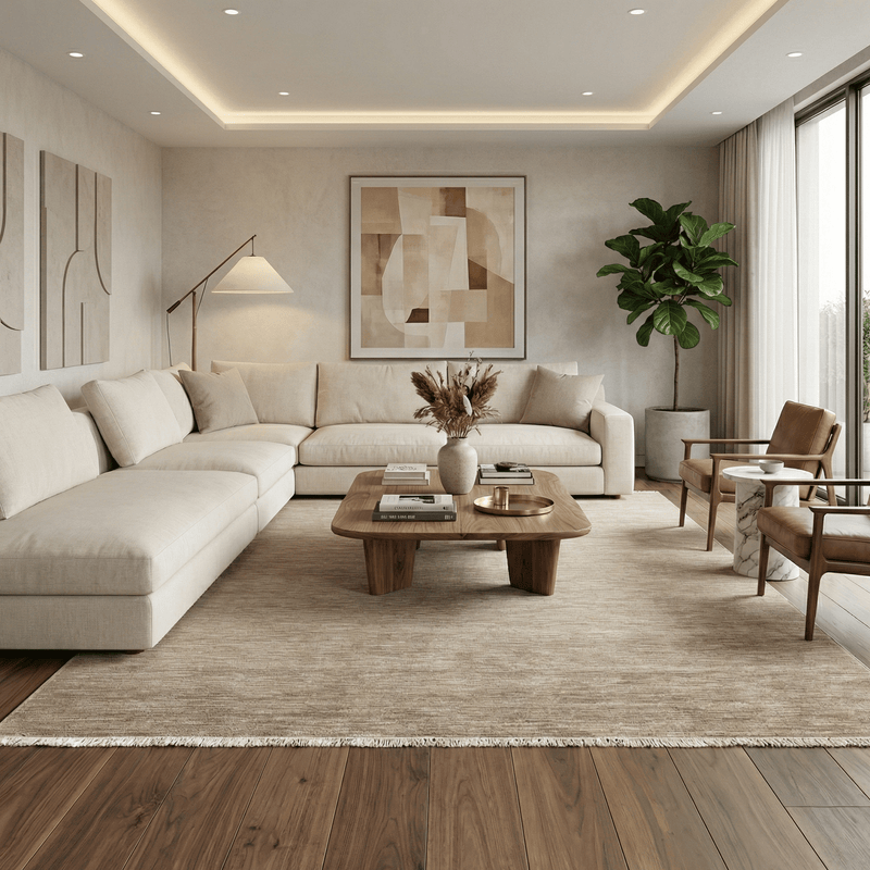 Montèl Bohemian Sand Vloerkleed - 200x290cm - aanzicht 1 - Vloerkleden Koning