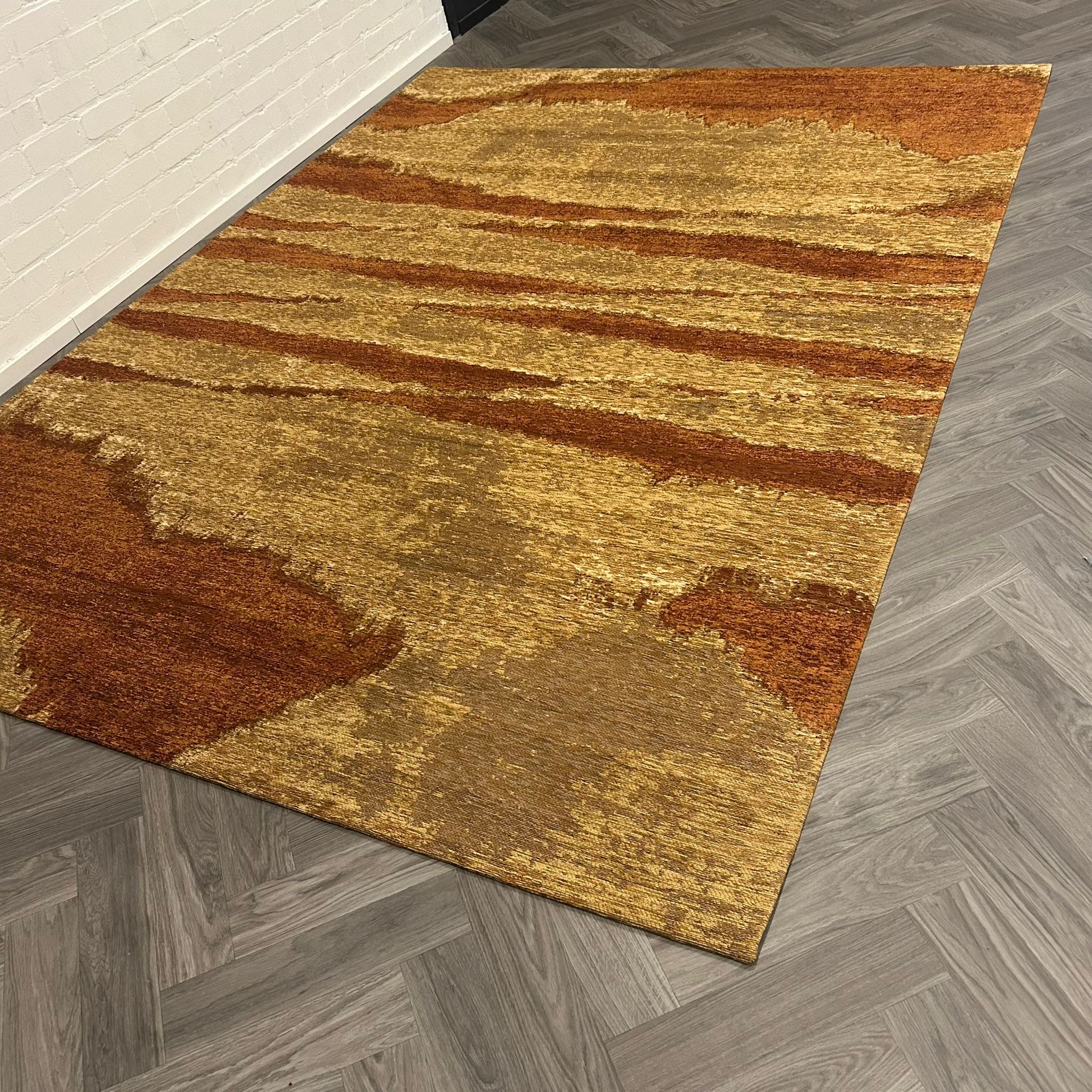 Montèl Bonnier Cognac Vloerkleed - 240x340cm - aanzicht 2 - Vloerkleden Koning