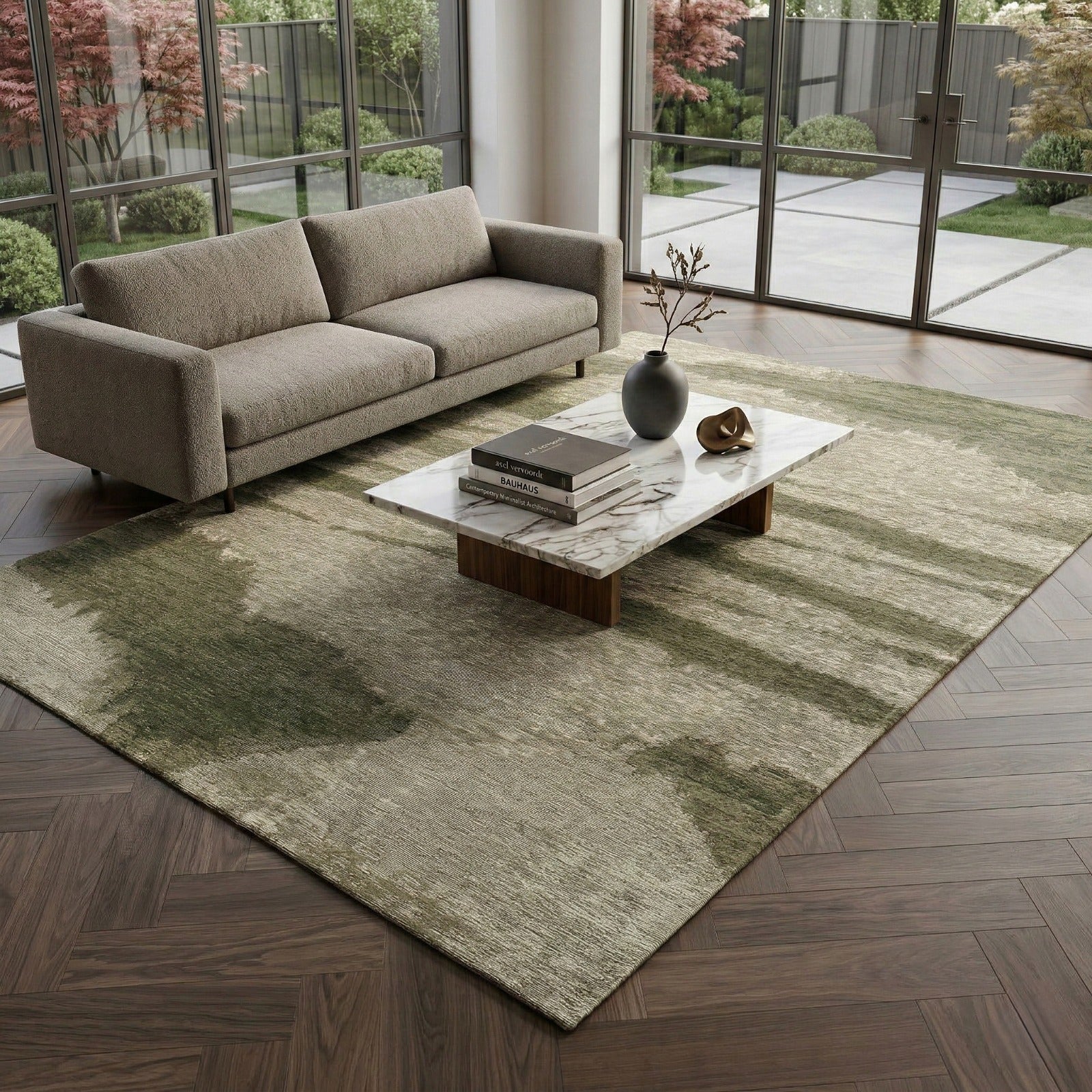 Montèl Bonnier Green Vloerkleed - 170x230cm - aanzicht 1 - Vloerkleden Koning