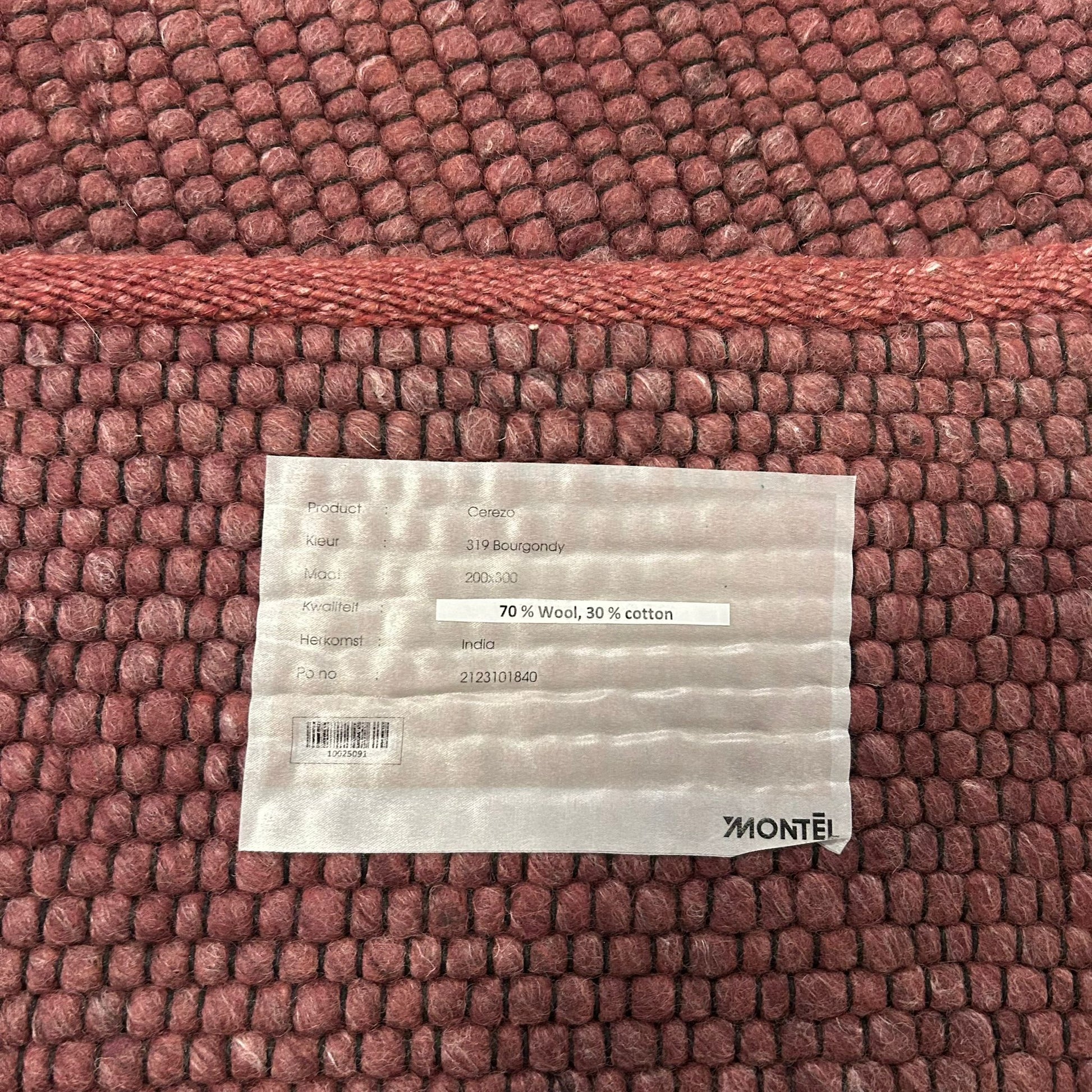 Montèl Cerezo 319 Bourgondy Vloerkleed - 200x300cm - Vloerkleden Koning