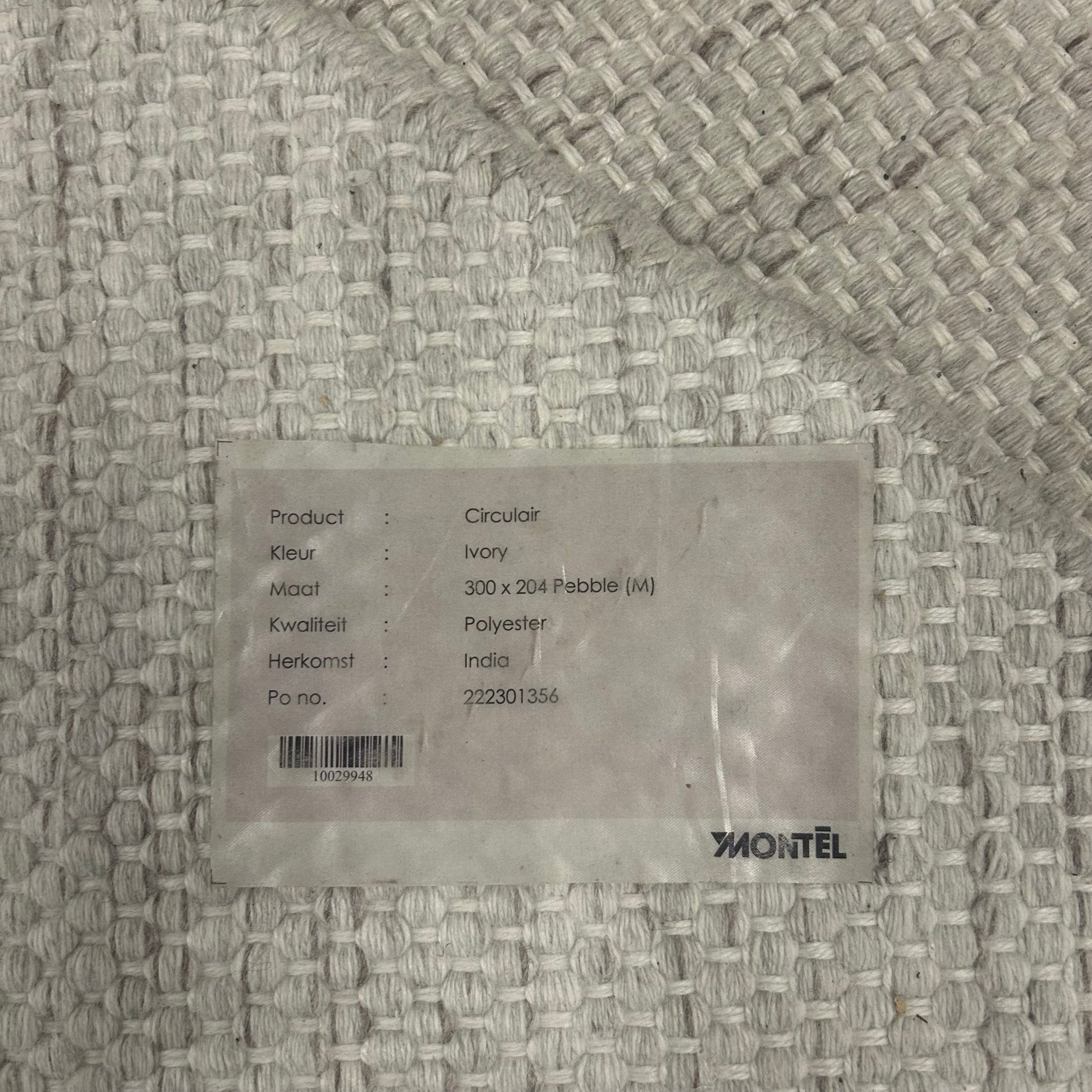 Montèl Circulair Ivory Stone Vloerkleed - 204x300cm - Vloerkleden Koning