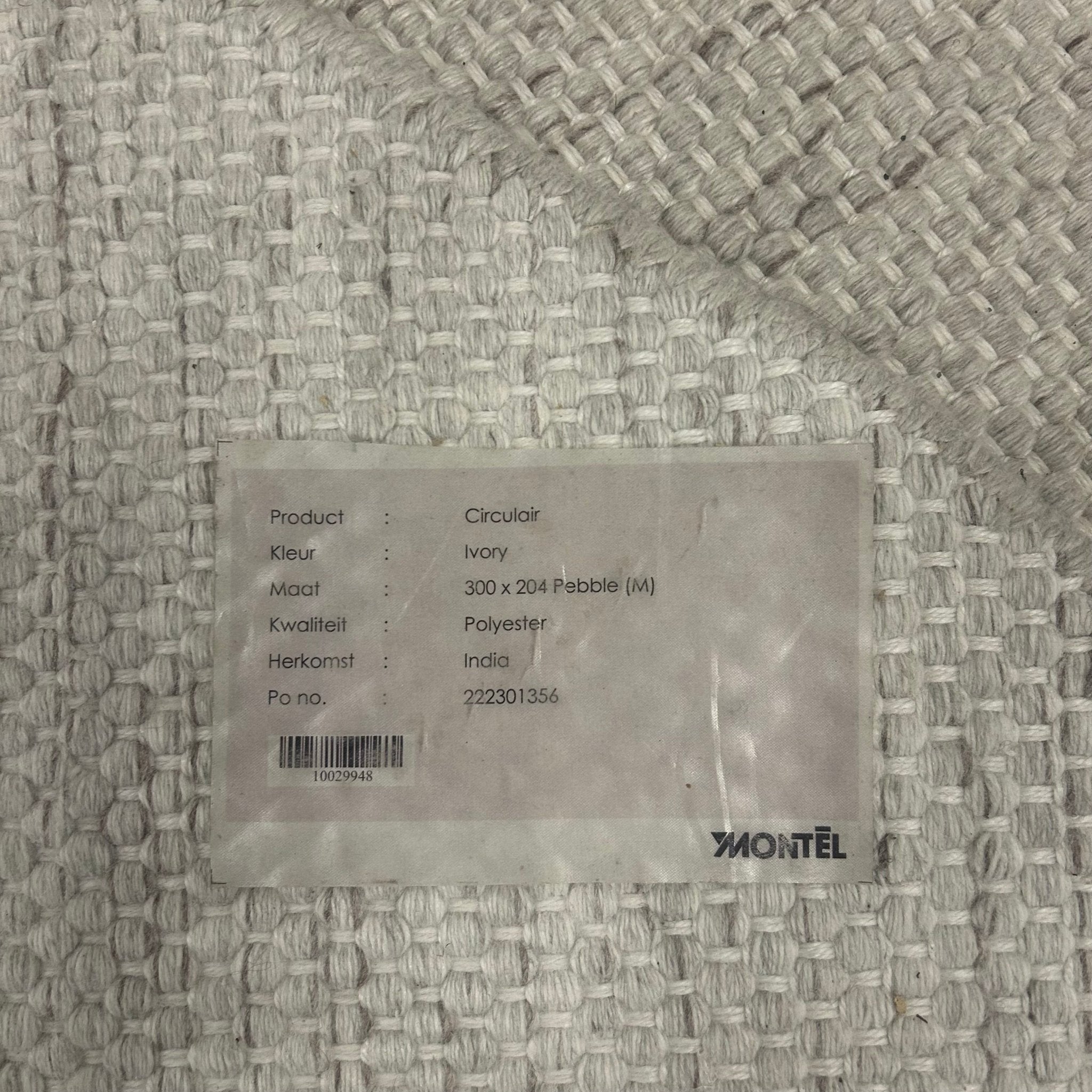 Montèl Circulair Ivory Stone Vloerkleed - 204x300cm - Vloerkleden Koning