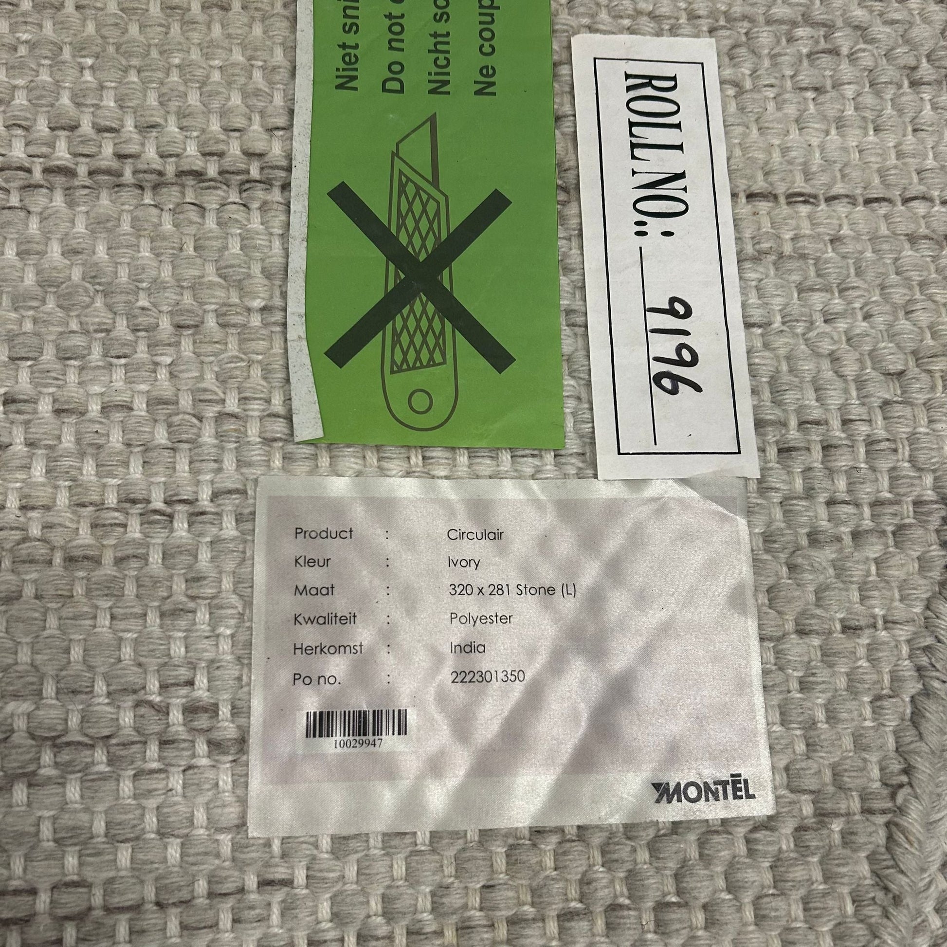 Montèl Circulair Ivory Stone Vloerkleed - 280x320cm - Vloerkleden Koning