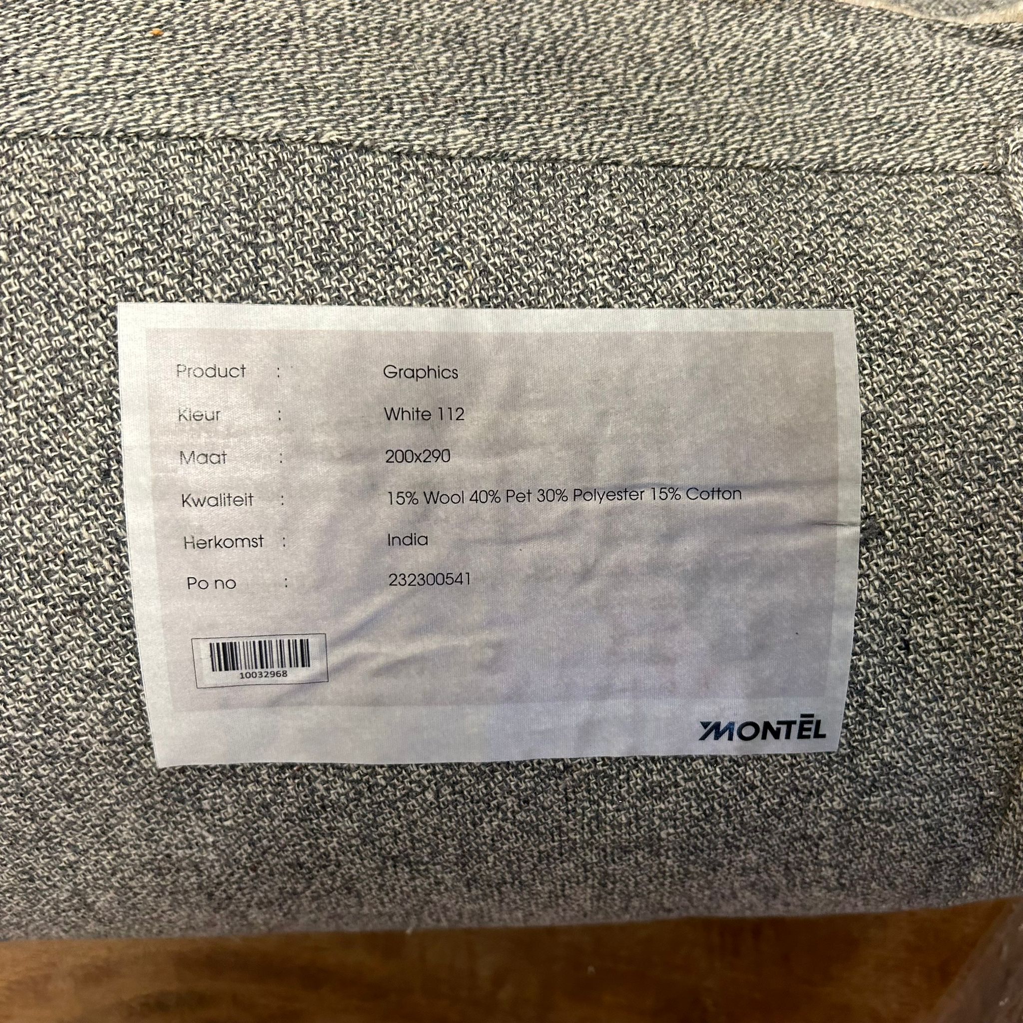 Montèl Graphics White 122 Vloerkleed - 200x290cm - Vloerkleden Koning