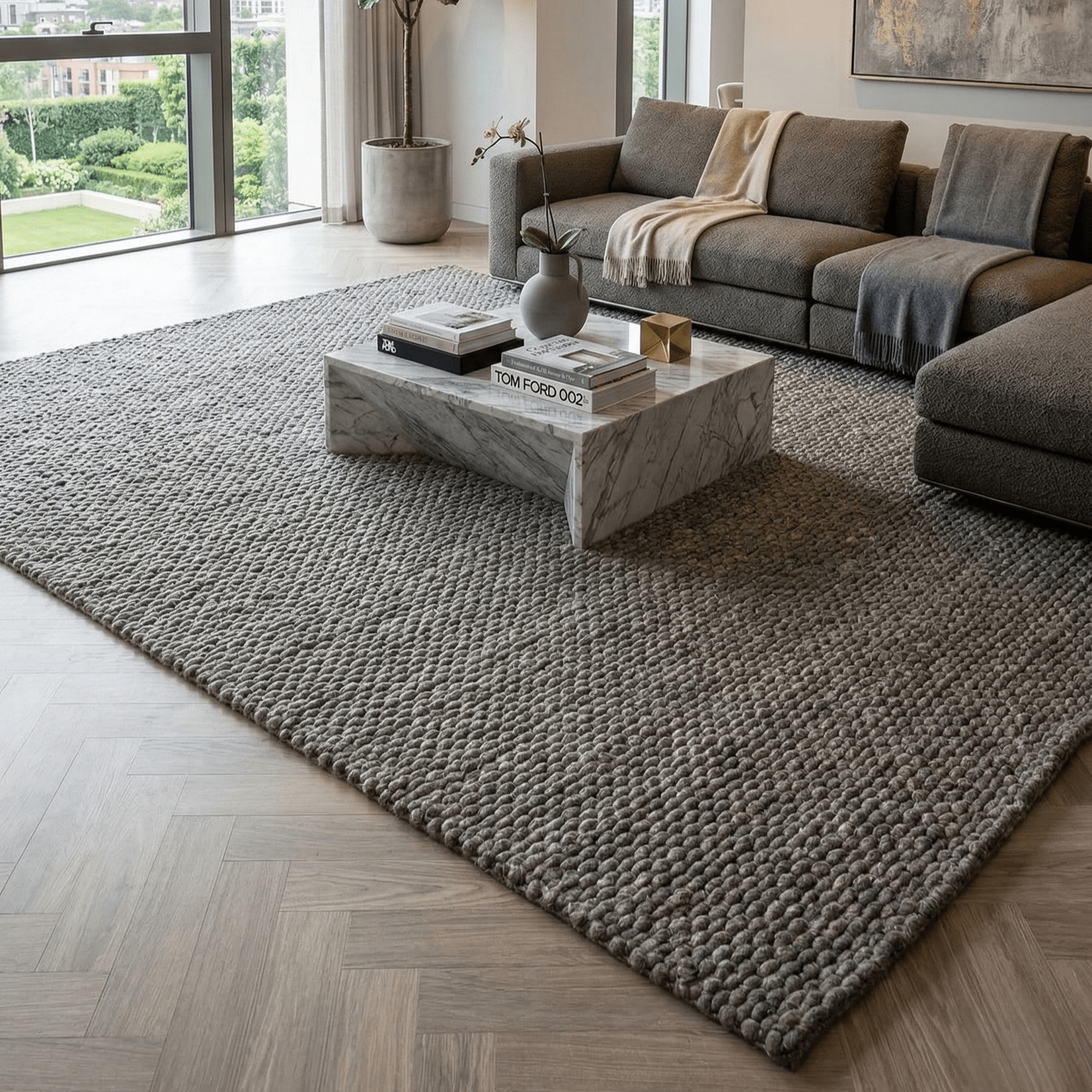 Pronto Wonen Mello 900 Antracite Vloerkleed - 240x340cm - aanzicht 1 - Vloerkleden Koning